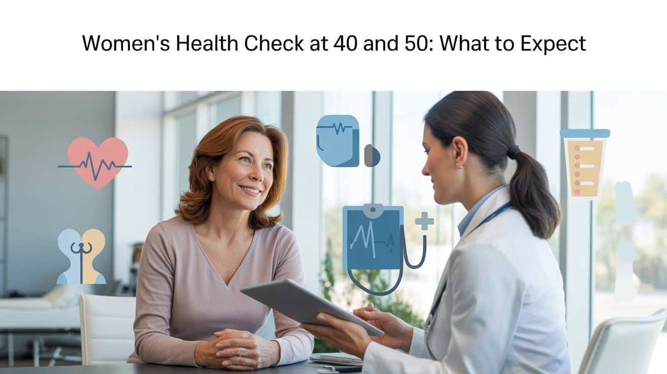 Women's Health Check at 40 and 50: What to Expect